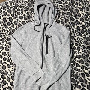 Gray Zip-Up Hoodie